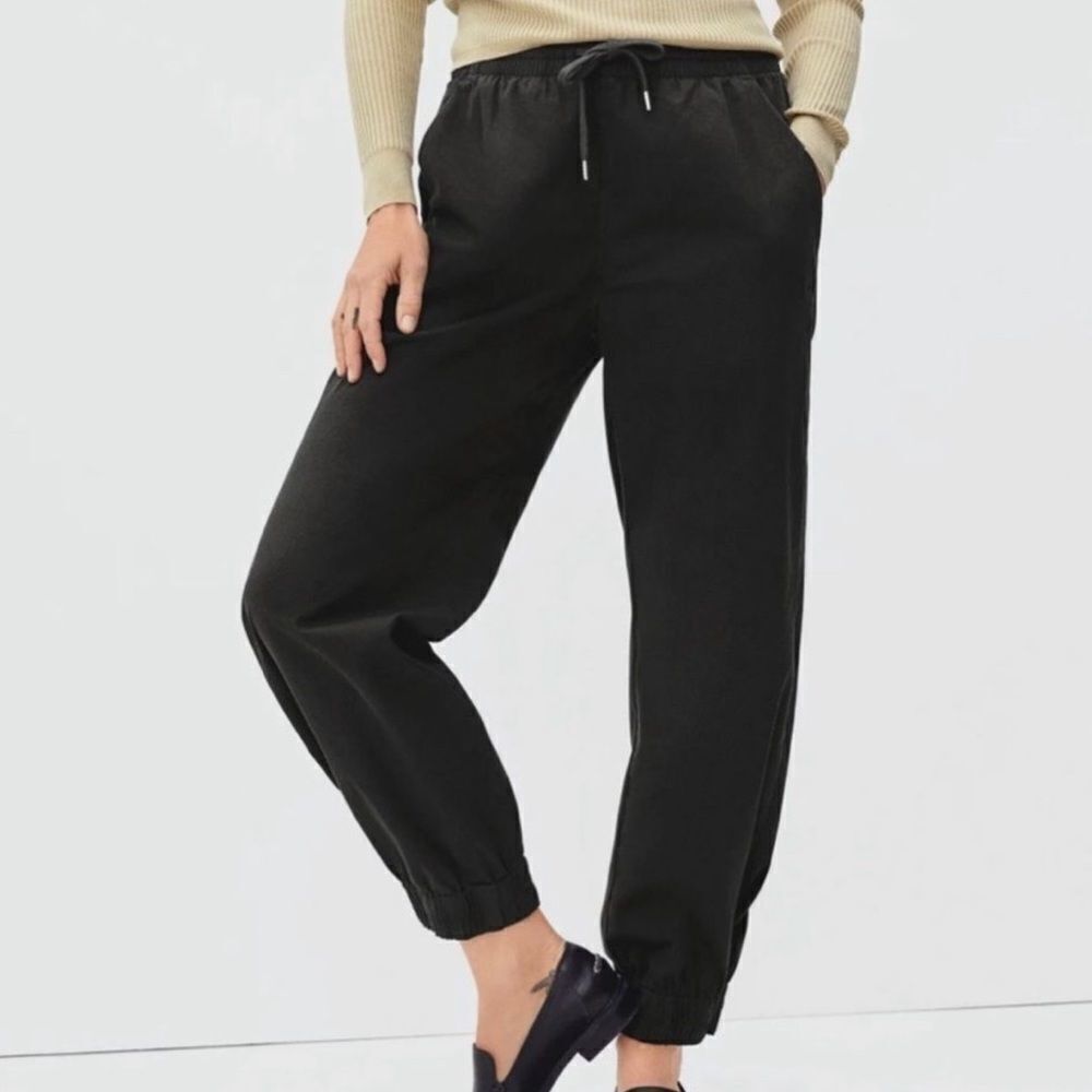 Everlane twill black jogging pants